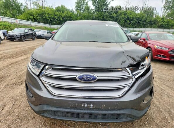 2FMPK3G93HBB08925 2017 FORD EDGE Gray Դիմացի տեսք