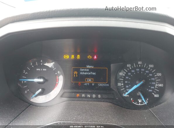 2FMPK3G93HBB42959 2017 FORD EDGE Silver უკანა სავარძლების ხედი