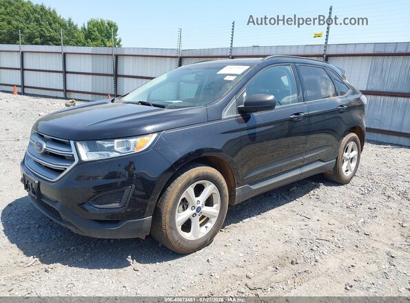 2FMPK3G93HBB56375 2017 FORD EDGE Black Առջևի ձախ երեք քառորդ տեսարան