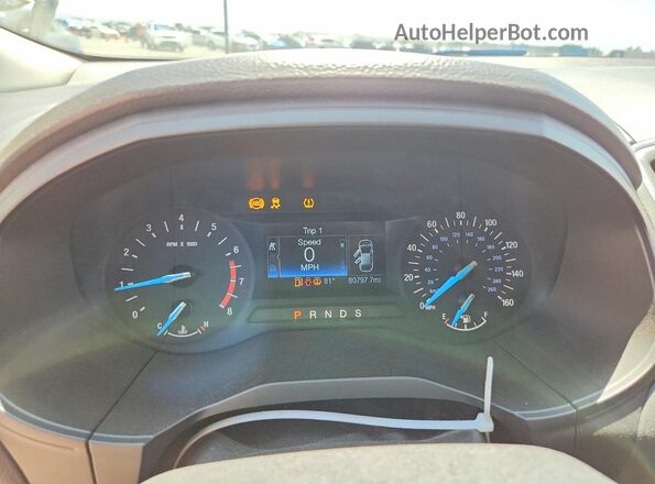 2FMPK3G93KBC21541 2019 FORD EDGE Gray Вид щитка приладів
