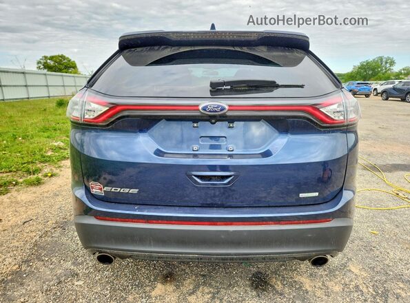 2FMPK3G94HBC32542 2017 FORD EDGE Blue Հետևի տեսք