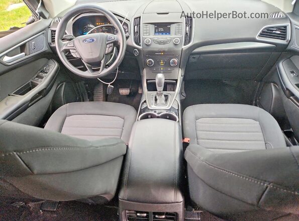 2FMPK3G94HBC32542 2017 FORD EDGE Blue Առջևի վահանակի տեսք