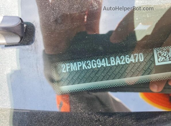 2FMPK3G94LBA26470 2020 FORD EDGE Silver ძრავის განყოფილების ხედი