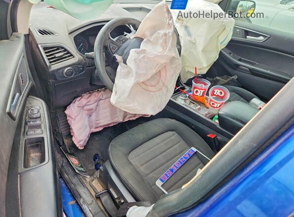 2FMPK3G94LBA93635 2020 FORD EDGE Blue Dashboard view