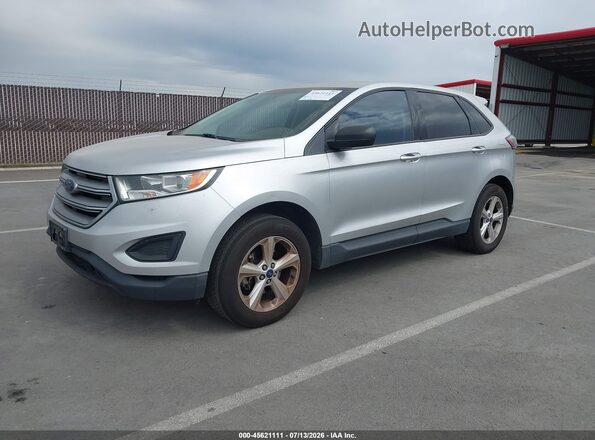 2FMPK3G95HBB11406 2017 FORD EDGE Silver Передня ліва чверть