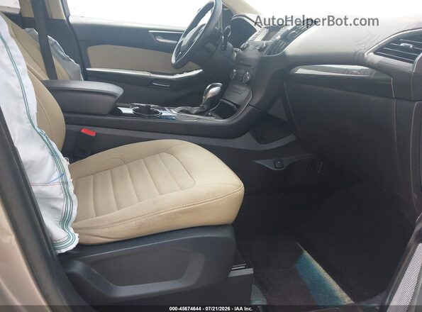 2FMPK3G95JBB23318 2018 FORD EDGE Gold Front interior view