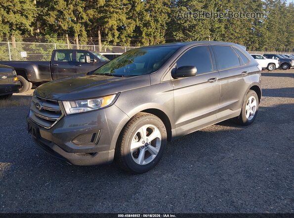 2FMPK3G96JBB45473 2018 FORD EDGE Gray Передня ліва чверть