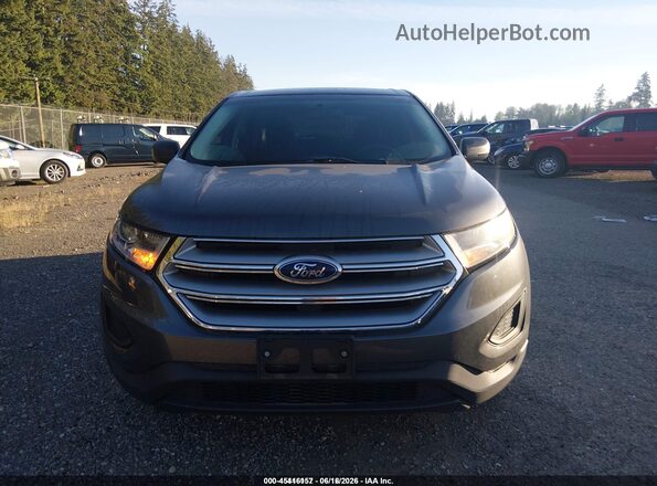 2FMPK3G96JBB45473 2018 FORD EDGE Gray Вид щитка приладів