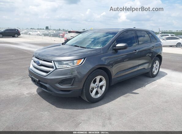 2FMPK3G96JBC38459 2018 FORD EDGE Gray Front left