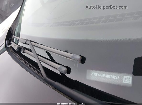 2FMPK3G96KBC50273 2019 FORD EDGE Black Vista del compartimento del motor
