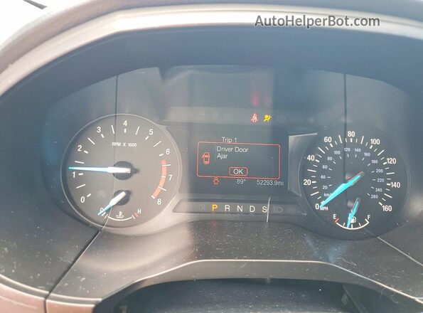 2FMPK3G96LBB42916 2020 FORD EDGE Charcoal Instrument cluster view