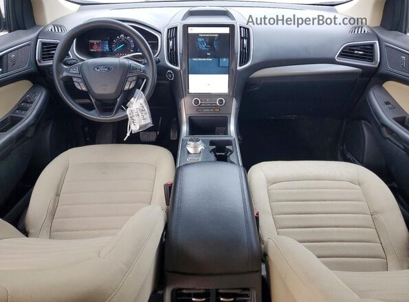 2FMPK3G96MBA15648 2021 FORD EDGE White Widok deski rozdzielczej