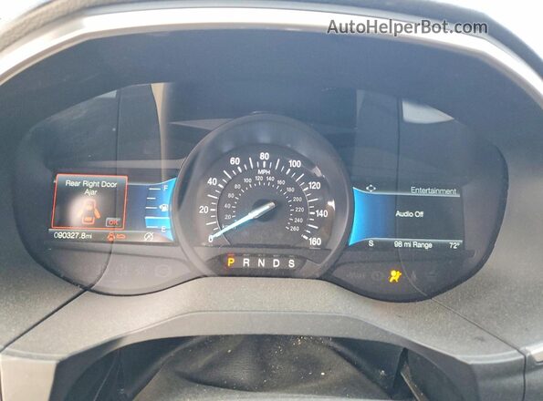 2FMPK3G96MBA15648 2021 FORD EDGE White Widok zestawu wskaźników