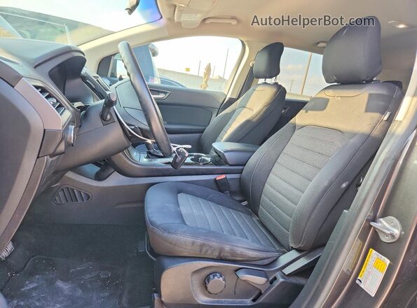 2FMPK3G97JBB79101 2018 FORD EDGE Gray Вид салону спереду