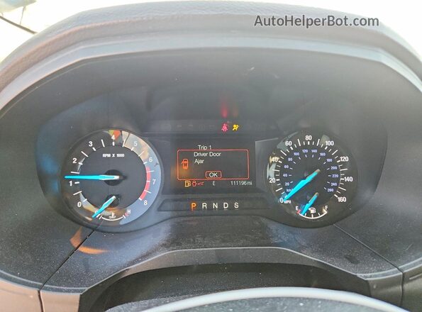 2FMPK3G97JBB79101 2018 FORD EDGE Gray Вид щитка приладів