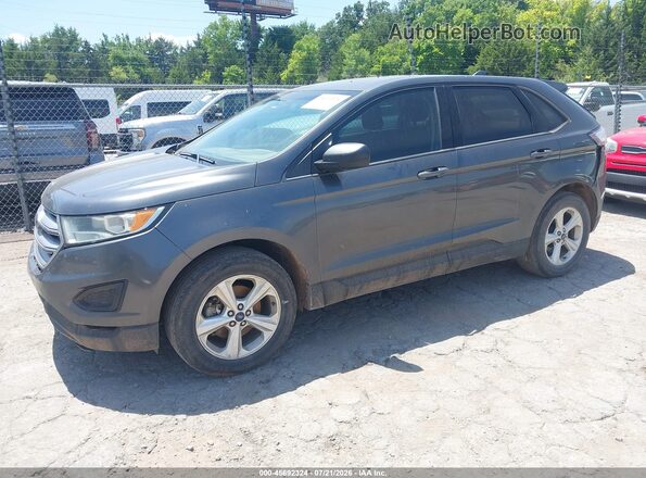 2FMPK3G97JBB85917 2018 FORD EDGE Black Առջևի ձախ երեք քառորդ տեսարան
