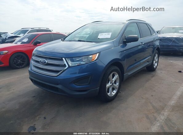 2FMPK3G97JBC61491 2018 FORD EDGE Blue წინა მარცხენა ხედი სამი მეოთხედიდან