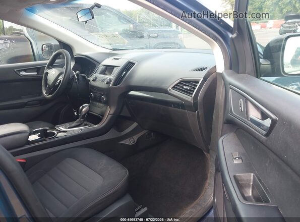 2FMPK3G97JBC61491 2018 FORD EDGE Blue წინა სალონის ხედი