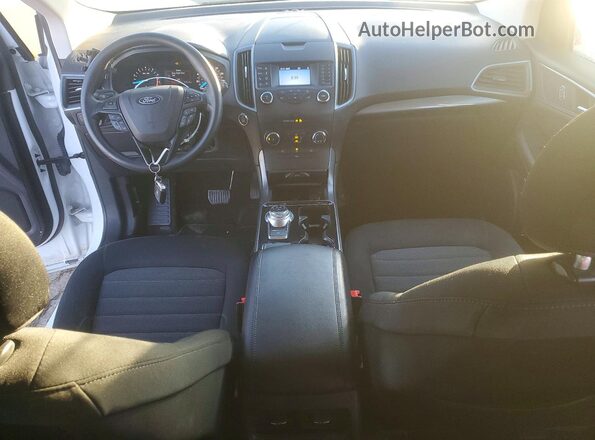 2FMPK3G97KBB25539 2019 FORD EDGE Белый Вид панели приборов