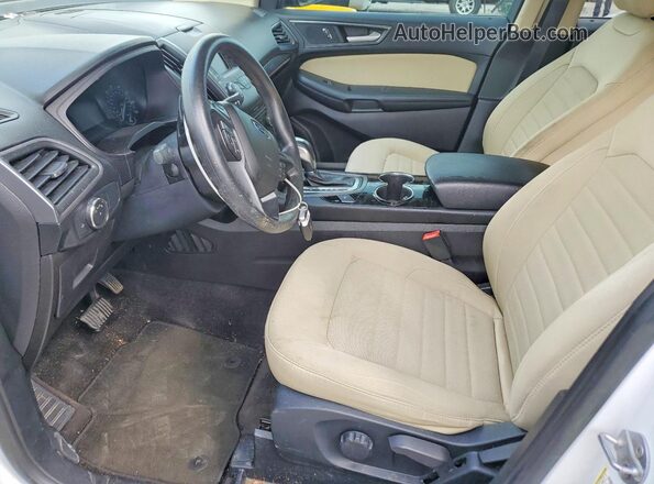 2FMPK3G98HBC40840 2017 FORD EDGE Белый Вид салона спереди