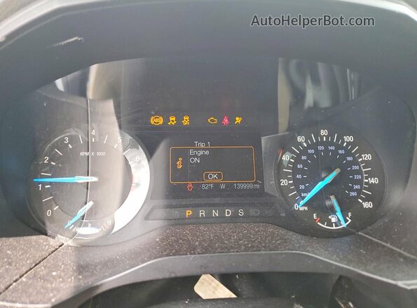 2FMPK3G98HBC40840 2017 FORD EDGE Белый Вид щитка приборов
