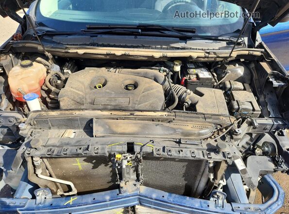 2FMPK3G98HBC47495 2017 FORD EDGE Blue Vista del compartimento del motor