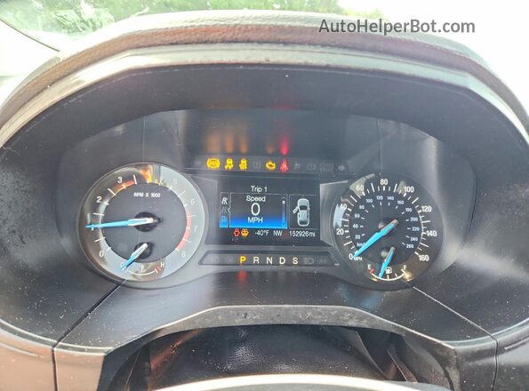 2FMPK3G98HBC47495 2017 FORD EDGE Blue Vista del cuadro de instrumentos