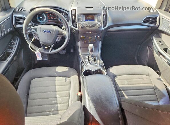 2FMPK3G98HBC47495 2017 FORD EDGE Blue Vista del salpicadero