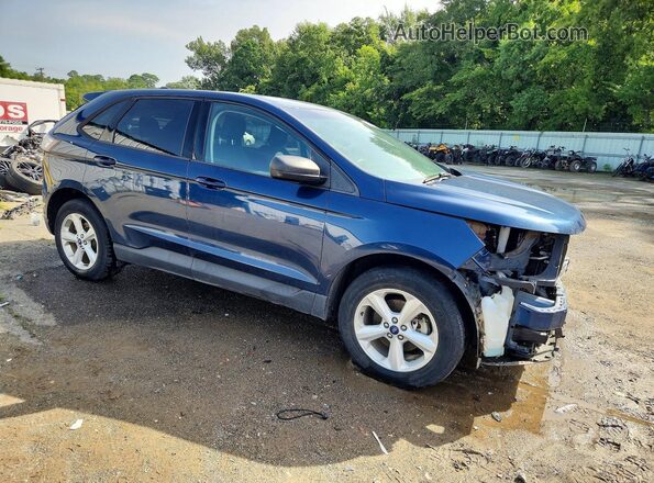 2FMPK3G98HBC47495 2017 FORD EDGE Blue Delantero derecho
