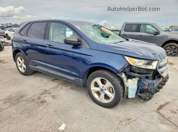 2FMPK3G98HBC56035 2017 FORD EDGE Blue Передня права чверть