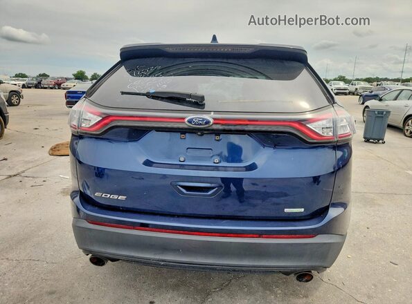 2FMPK3G98HBC56035 2017 FORD EDGE Blue Вид ззаду