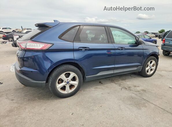2FMPK3G98HBC56035 2017 FORD EDGE Blue Задня права чверть