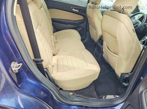 2FMPK3G98HBC56035 2017 FORD EDGE Blue Вид задньої частини салону