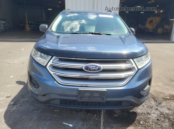 2FMPK3G99JBB18672 2018 FORD EDGE Blue Widok z przodu