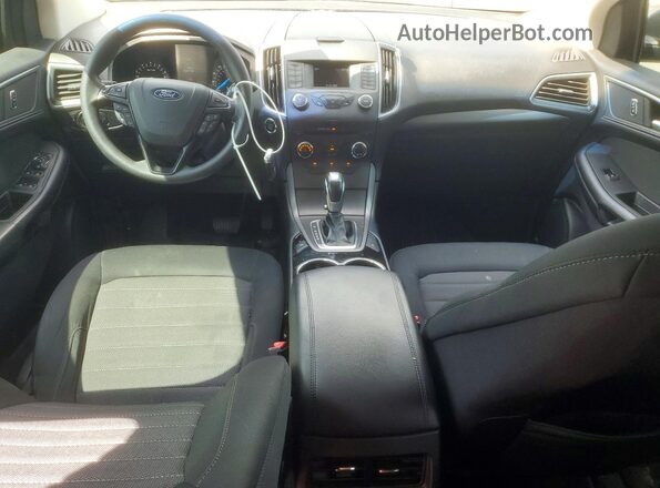 2FMPK3G99JBB18672 2018 FORD EDGE Blue Widok deski rozdzielczej