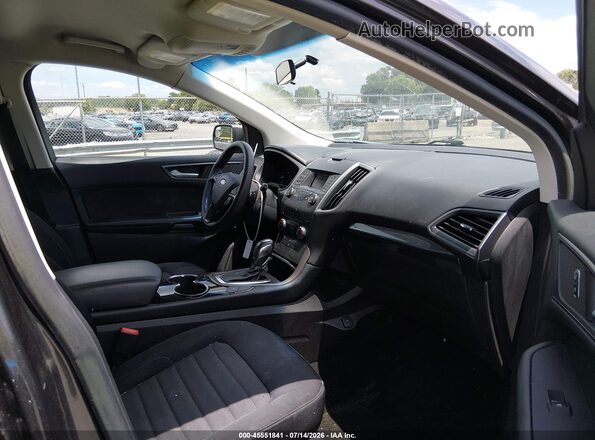 2FMPK3G9XHBC51242 2017 FORD EDGE Gray Widok wnętrza z przodu