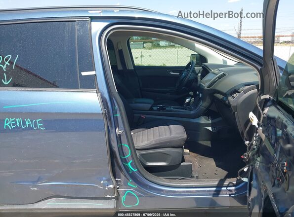 2FMPK3G9XJBB51888 2018 FORD EDGE Blue წინა სალონის ხედი
