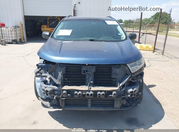 2FMPK3G9XJBB51888 2018 FORD EDGE Blue უკანა სალონის ხედი