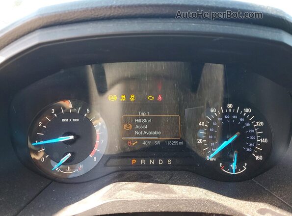 2FMPK3G9XJBC18814 2018 FORD EDGE Silver Instrument cluster view