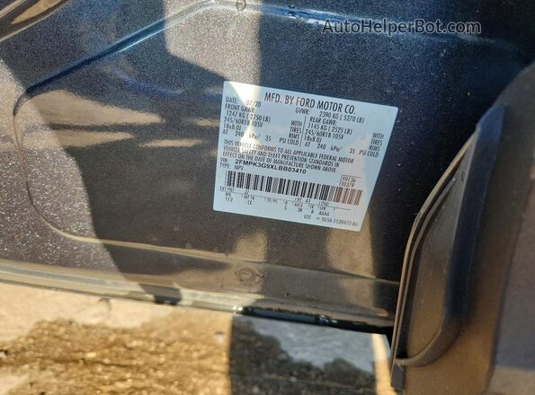 2FMPK3G9XLBB03410 2020 FORD EDGE Серый Вид наклейки с VIN-кодом
