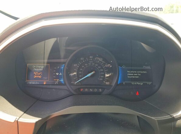 2FMPK3G9XMBA50130 2021 FORD EDGE Серебряный Вид щитка приборов