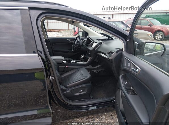 2FMPK3J80HBB96624 2017 FORD EDGE Black Front interior view