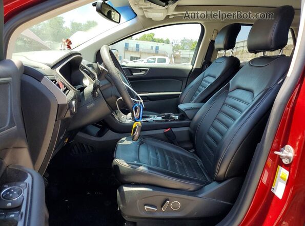 2FMPK3J84HBB15494 2017 FORD EDGE Burgundy Vista interior delantera