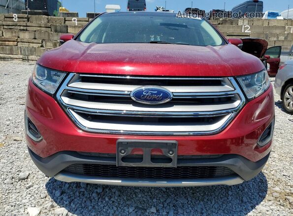 2FMPK3J84HBB15494 2017 FORD EDGE Burgundy Vista frontal