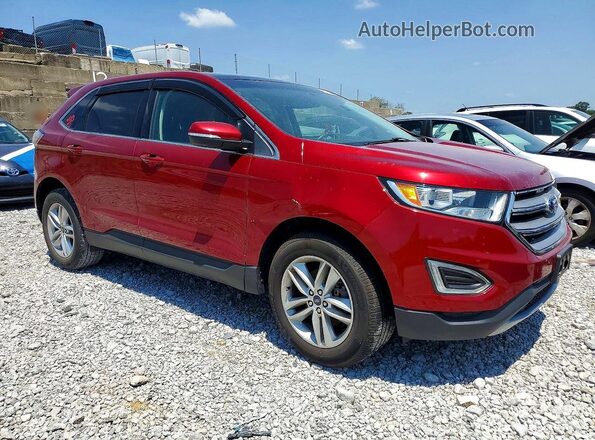 2FMPK3J84HBB15494 2017 FORD EDGE Burgundy Delantero derecho