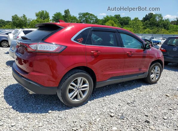 2FMPK3J84HBB15494 2017 FORD EDGE Burgundy Trasero derecho