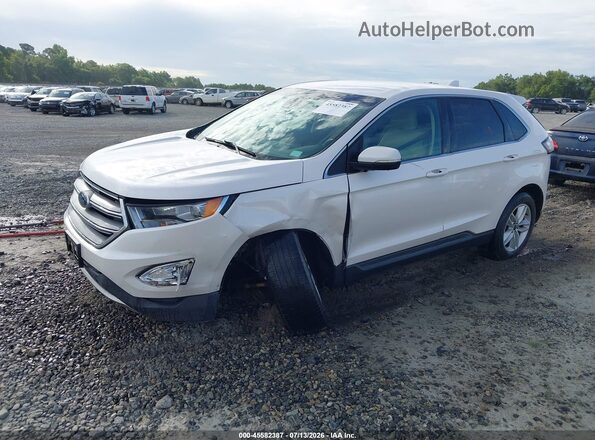 2FMPK3J84JBB11967 2018 FORD EDGE White Առջևի ձախ երեք քառորդ տեսարան