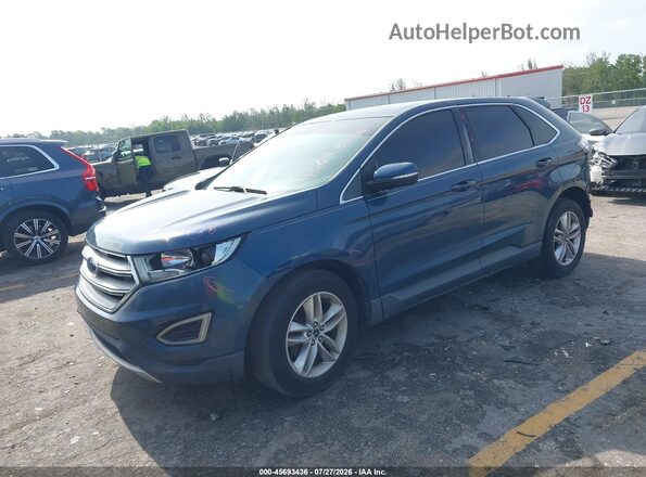 2FMPK3J85GBB02851 2016 FORD EDGE Light Blue Առջևի ձախ երեք քառորդ տեսարան