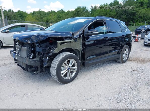 2FMPK3J85HBB77874 2017 FORD EDGE Черный Передняя левая четверть