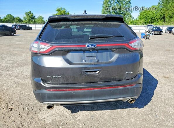 2FMPK3J85HBB92584 2017 FORD EDGE Black Вид ззаду